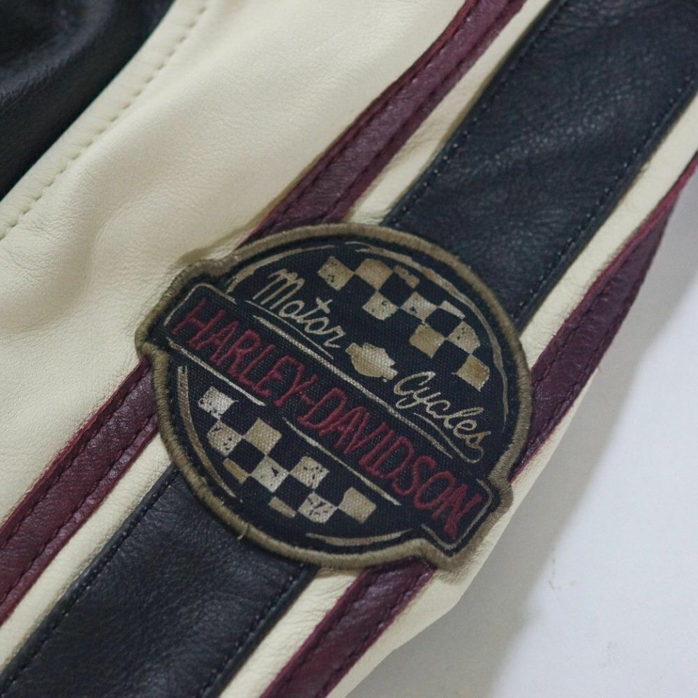 Authentic Harley Davidson Women's Alyssa Distressed Leather Jacket Medium EUC‍‍﻿ - Picture 4 of 8